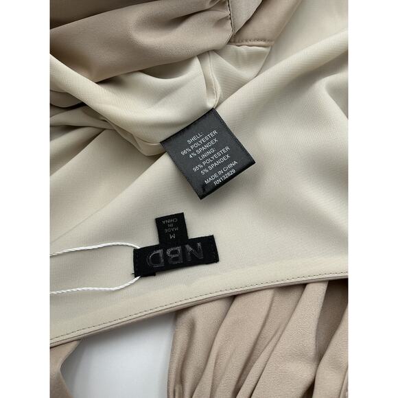 Nbd 'Imogen' Tan Polyester Top Size M - Picture 4 of 4